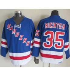 New York Rangers #35 Mike Richter Light Blue CCM Throwback Stitched NHL Jersey New York Rangers #35 Mike Richter Light Blue CCM Throwback Stitched NHL Jersey
