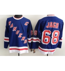 New York Rangers 68 Jagr Blue Jerseys Throwback New York Rangers 68 Jagr Blue Jerseys Throwback
