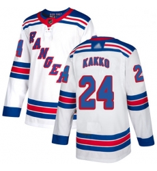 Rangers 24 Kaapo Kakko White Road Authentic Stitched Hockey Jersey Rangers 24 Kaapo Kakko White Road Authentic Stitched Hockey Jersey