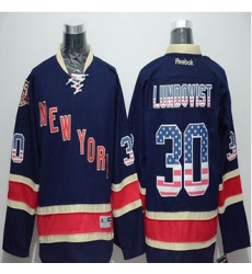 Rangers #30 Henrik Lundqvist Navy Blue USA Flag Fashion Stitched NHL Jersey Rangers #30 Henrik Lundqvist Navy Blue USA Flag Fashion Stitched NHL Jersey