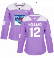 Womens Adidas New York Rangers 12 Peter Holland Authentic Purple Fights Cancer Practice NHL Jersey Womens Adidas New York Rangers 12 Peter Holland Authentic Purple Fights Cancer Practice NHL Jersey