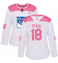 Womens Adidas New York Rangers 18 Marc Staal Authentic WhitePink Fashion NHL Jersey Womens Adidas New York Rangers 18 Marc Staal Authentic WhitePink Fashion NHL Jersey