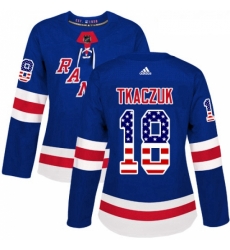 Womens Adidas New York Rangers 18 Walt Tkaczuk Authentic Royal Blue USA Flag Fashion NHL Jersey Womens Adidas New York Rangers 18 Walt Tkaczuk Authentic Royal Blue USA Flag Fashion NHL Jersey