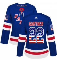 Womens Adidas New York Rangers 22 Mike Gartner Authentic Royal Blue USA Flag Fashion NHL Jersey Womens Adidas New York Rangers 22 Mike Gartner Authentic Royal Blue USA Flag Fashion NHL Jersey
