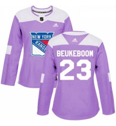 Womens Adidas New York Rangers 23 Jeff Beukeboom Authentic Purple Fights Cancer Practice NHL Jersey Womens Adidas New York Rangers 23 Jeff Beukeboom Authentic Purple Fights Cancer Practice NHL Jersey