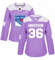 Womens Adidas New York Rangers 36 Glenn Anderson Authentic Purple Fights Cancer Practice NHL Jersey Womens Adidas New York Rangers 36 Glenn Anderson Authentic Purple Fights Cancer Practice NHL Jersey