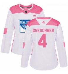 Womens Adidas New York Rangers 4 Ron Greschner Authentic WhitePink Fashion NHL Jersey Womens Adidas New York Rangers 4 Ron Greschner Authentic WhitePink Fashion NHL Jersey