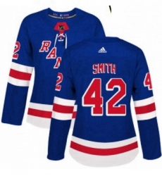 Womens Adidas New York Rangers 42 Brendan Smith Premier Royal Blue Home NHL Jersey Womens Adidas New York Rangers 42 Brendan Smith Premier Royal Blue Home NHL Jersey