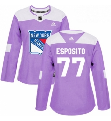 Womens Adidas New York Rangers 77 Phil Esposito Authentic Purple Fights Cancer Practice NHL Jersey Womens Adidas New York Rangers 77 Phil Esposito Authentic Purple Fights Cancer Practice NHL Jersey