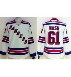 Kids New York Rangers #61 Rick Nash White NHL Jerseys Kids New York Rangers #61 Rick Nash White NHL Jerseys