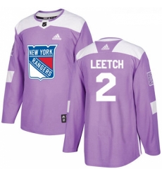 Youth Adidas New York Rangers 2 Brian Leetch Authentic Purple Fights Cancer Practice NHL Jersey Youth Adidas New York Rangers 2 Brian Leetch Authentic Purple Fights Cancer Practice NHL Jersey