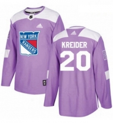 Youth Adidas New York Rangers 20 Chris Kreider Authentic Purple Fights Cancer Practice NHL Jersey Youth Adidas New York Rangers 20 Chris Kreider Authentic Purple Fights Cancer Practice NHL Jersey