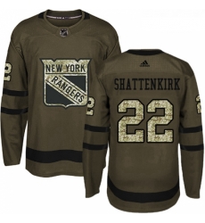 Youth Adidas New York Rangers 22 Kevin Shattenkirk Authentic Green Salute to Service NHL Jersey Youth Adidas New York Rangers 22 Kevin Shattenkirk Authentic Green Salute to Service NHL Jersey