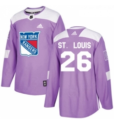 Youth Adidas New York Rangers 26 Martin St Louis Authentic Purple Fights Cancer Practice NHL Jersey Youth Adidas New York Rangers 26 Martin St Louis Authentic Purple Fights Cancer Practice NHL Jersey