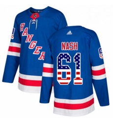 Youth Adidas New York Rangers 61 Rick Nash Authentic Royal Blue USA Flag Fashion NHL Jersey Youth Adidas New York Rangers 61 Rick Nash Authentic Royal Blue USA Flag Fashion NHL Jersey