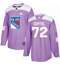 Youth Adidas New York Rangers 72 Filip Chytil Authentic Purple Fights Cancer Practice NHL Jersey Youth Adidas New York Rangers 72 Filip Chytil Authentic Purple Fights Cancer Practice NHL Jersey