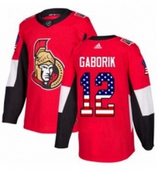 Mens Adidas Ottawa Senators 12 Marian Gaborik Authentic Red USA Flag Fashion NHL Jersey Mens Adidas Ottawa Senators 12 Marian Gaborik Authentic Red USA Flag Fashion NHL Jersey