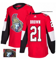 Mens Adidas Ottawa Senators 21 Logan Brown Authentic Red Fashion Gold NHL Jersey Mens Adidas Ottawa Senators 21 Logan Brown Authentic Red Fashion Gold NHL Jersey