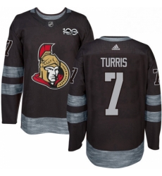 Mens Adidas Ottawa Senators 7 Kyle Turris Authentic Black 1917 2017 100th Anniversary NHL Jersey Mens Adidas Ottawa Senators 7 Kyle Turris Authentic Black 1917 2017 100th Anniversary NHL Jersey