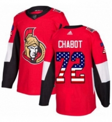Mens Adidas Ottawa Senators 72 Thomas Chabot Authentic Red USA Flag Fashion NHL Jersey Mens Adidas Ottawa Senators 72 Thomas Chabot Authentic Red USA Flag Fashion NHL Jersey
