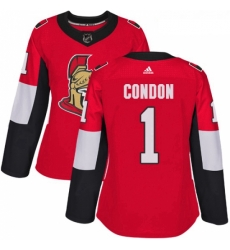 Womens Adidas Ottawa Senators 1 Mike Condon Authentic Red Home NHL Jersey Womens Adidas Ottawa Senators 1 Mike Condon Authentic Red Home NHL Jersey