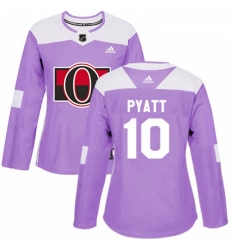 Womens Adidas Ottawa Senators 10 Tom Pyatt Authentic Purple Fights Cancer Practice NHL Jersey Womens Adidas Ottawa Senators 10 Tom Pyatt Authentic Purple Fights Cancer Practice NHL Jersey