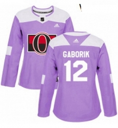Womens Adidas Ottawa Senators 12 Marian Gaborik Authentic Purple Fights Cancer Practice NHL Jersey Womens Adidas Ottawa Senators 12 Marian Gaborik Authentic Purple Fights Cancer Practice NHL Jersey