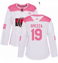 Womens Adidas Ottawa Senators 19 Jason Spezza Authentic WhitePink Fashion NHL Jersey Womens Adidas Ottawa Senators 19 Jason Spezza Authentic WhitePink Fashion NHL Jersey