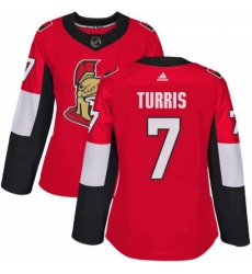 Womens Adidas Ottawa Senators 7 Kyle Turris Authentic Red Home NHL Jersey Womens Adidas Ottawa Senators 7 Kyle Turris Authentic Red Home NHL Jersey