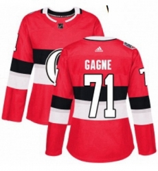 Womens Adidas Ottawa Senators 71 Gabriel Gagne Authentic Red 2017 100 Classic NHL Jersey Womens Adidas Ottawa Senators 71 Gabriel Gagne Authentic Red 2017 100 Classic NHL Jersey