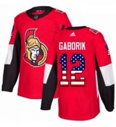 Youth Adidas Ottawa Senators 12 Marian Gaborik Authentic Red USA Flag Fashion NHL Jersey Youth Adidas Ottawa Senators 12 Marian Gaborik Authentic Red USA Flag Fashion NHL Jersey