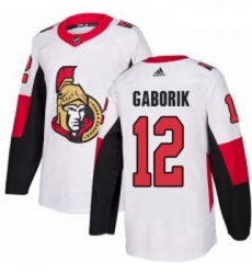 Youth Adidas Ottawa Senators 12 Marian Gaborik Authentic White Away NHL Jersey Youth Adidas Ottawa Senators 12 Marian Gaborik Authentic White Away NHL Jersey