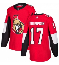 Youth Adidas Ottawa Senators 17 Nate Thompson Premier Red Home NHL Jersey Youth Adidas Ottawa Senators 17 Nate Thompson Premier Red Home NHL Jersey