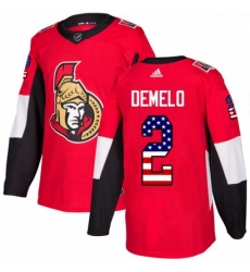 Youth Adidas Ottawa Senators 2 Dylan DeMelo Authentic Red USA Flag Fashion NHL Jersey Youth Adidas Ottawa Senators 2 Dylan DeMelo Authentic Red USA Flag Fashion NHL Jersey