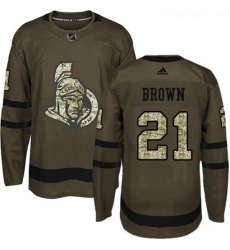 Youth Adidas Ottawa Senators 21 Logan Brown Authentic Green Salute to Service NHL Jersey Youth Adidas Ottawa Senators 21 Logan Brown Authentic Green Salute to Service NHL Jersey