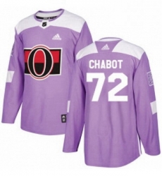 Youth Adidas Ottawa Senators 72 Thomas Chabot Authentic Purple Fights Cancer Practice NHL Jersey Youth Adidas Ottawa Senators 72 Thomas Chabot Authentic Purple Fights Cancer Practice NHL Jersey