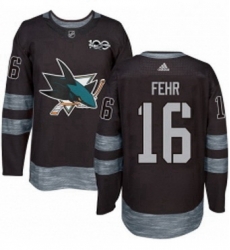 Mens Adidas San Jose Sharks 16 Eric Fehr Authentic Black 1917 2017 100th Anniversary NHL Jerse Mens Adidas San Jose Sharks 16 Eric Fehr Authentic Black 1917 2017 100th Anniversary NHL Jerse
