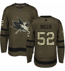Mens Adidas San Jose Sharks 52 Brandon Bollig Authentic Green Salute to Service NHL Jersey Mens Adidas San Jose Sharks 52 Brandon Bollig Authentic Green Salute to Service NHL Jersey