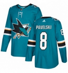 Mens Adidas San Jose Sharks 8 Joe Pavelski Premier Teal Green Home NHL Jersey Mens Adidas San Jose Sharks 8 Joe Pavelski Premier Teal Green Home NHL Jersey