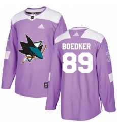 Mens Adidas San Jose Sharks 89 Mikkel Boedker Authentic Purple Fights Cancer Practice NHL Jersey Mens Adidas San Jose Sharks 89 Mikkel Boedker Authentic Purple Fights Cancer Practice NHL Jersey