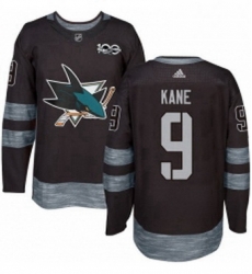 Mens Adidas San Jose Sharks 9 Evander Kane Authentic Black 1917 2017 100th Anniversary NHL Jerse Mens Adidas San Jose Sharks 9 Evander Kane Authentic Black 1917 2017 100th Anniversary NHL Jerse