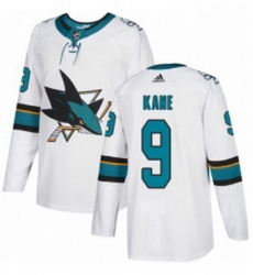 Mens Adidas San Jose Sharks 9 Evander Kane Authentic White Away NHL Jerse Mens Adidas San Jose Sharks 9 Evander Kane Authentic White Away NHL Jerse