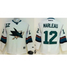 San Jose Sharks 12 Patrick Marleau White NHL Hockey Jersey New Style San Jose Sharks 12 Patrick Marleau White NHL Hockey Jersey New Style