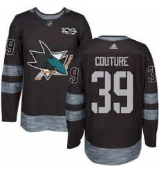 Sharks #39 Logan Couture Black 1917 2017 100th Anniversary Stitched NHL Jersey Sharks #39 Logan Couture Black 1917 2017 100th Anniversary Stitched NHL Jersey