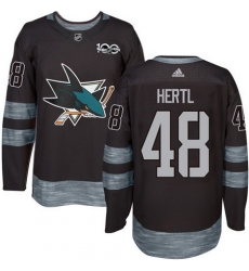 Sharks #48 Tomas Hertl Black 1917 2017 100th Anniversary Stitched NHL Jersey Sharks #48 Tomas Hertl Black 1917 2017 100th Anniversary Stitched NHL Jersey