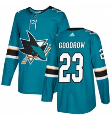 Youth Adidas San Jose Sharks 23 Barclay Goodrow Premier Teal Green Home NHL Jersey Youth Adidas San Jose Sharks 23 Barclay Goodrow Premier Teal Green Home NHL Jersey