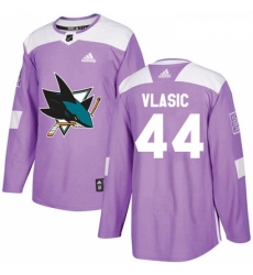 Youth Adidas San Jose Sharks 44 Marc Edouard Vlasic Authentic Purple Fights Cancer Practice NHL Jersey Youth Adidas San Jose Sharks 44 Marc Edouard Vlasic Authentic Purple Fights Cancer Practice NHL Jersey
