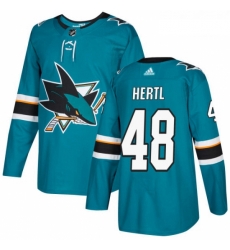 Youth Adidas San Jose Sharks 48 Tomas Hertl Premier Teal Green Home NHL Jersey Youth Adidas San Jose Sharks 48 Tomas Hertl Premier Teal Green Home NHL Jersey