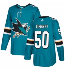 Youth Adidas San Jose Sharks 50 Chris Tierney Premier Teal Green Home NHL Jersey Youth Adidas San Jose Sharks 50 Chris Tierney Premier Teal Green Home NHL Jersey