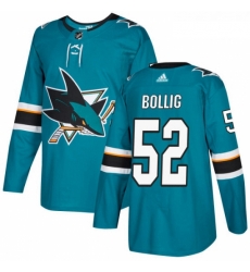 Youth Adidas San Jose Sharks 52 Brandon Bollig Authentic Teal Green Home NHL Jersey Youth Adidas San Jose Sharks 52 Brandon Bollig Authentic Teal Green Home NHL Jersey
